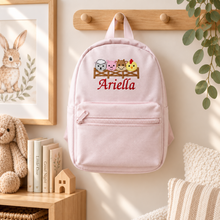 Load image into Gallery viewer, Personalised Children's Embroidered Animal Backpack/Rucksack
