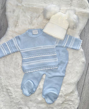 Load image into Gallery viewer, Baby Boy Blue knitted set
