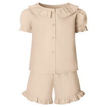 Load image into Gallery viewer, Personalised Children&#39;s Embroidered Frill Short Set.
