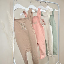 Load image into Gallery viewer, Personalised Embroidered Dungarees - Blush Pink
