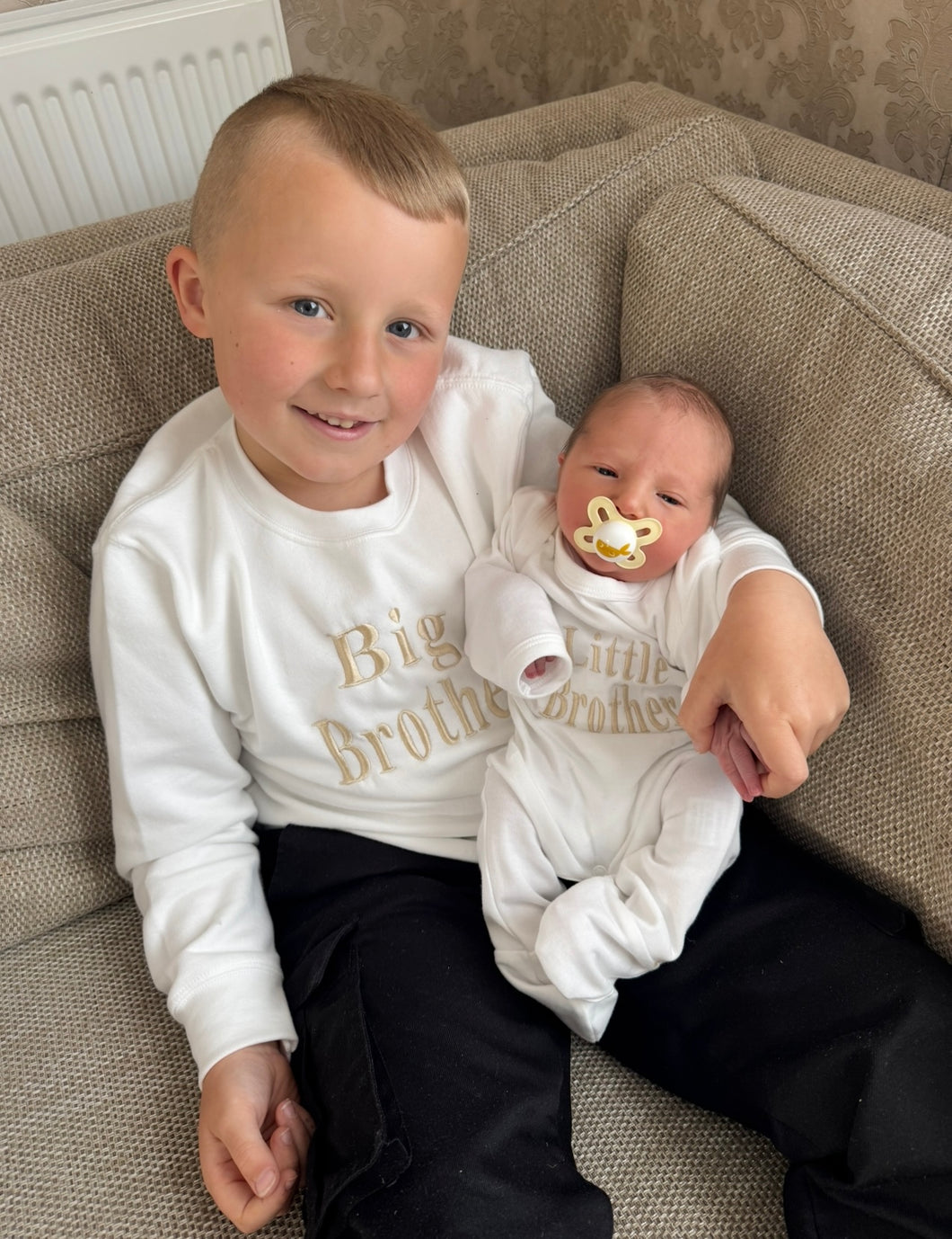 Personalised Embroidered Sibling Sweatshirt