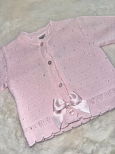 Load image into Gallery viewer, Pink Bow Baby Cardigan
