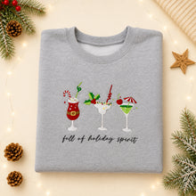 Load image into Gallery viewer, Adults "Full Of Holiday Spirit" Embroidered Christmas Jumper (Copy)
