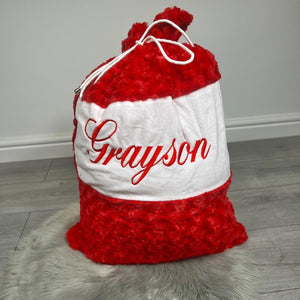 Personalised Embroidered Christmas Sacks/Stockings.