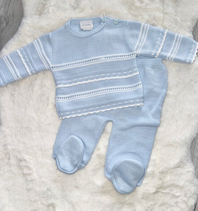 Baby Boy Blue knitted set