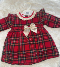 Load image into Gallery viewer, Red Tartan Bow Dress
