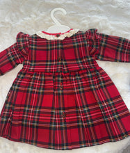 Load image into Gallery viewer, Red Tartan Bow Dress
