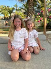 Load image into Gallery viewer, Personalised Children's Embroidered Frill Short Set.
