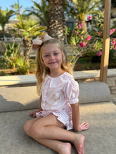 Load image into Gallery viewer, Personalised Children's Embroidered Frill Short Set.
