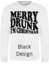 Load image into Gallery viewer, Adult Merry Drunk Christmas Jumper (Various Designs)
