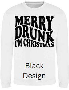 Adult Merry Drunk Christmas Jumper (Various Designs)