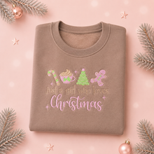 Load image into Gallery viewer, “Just a Girl Who Loves Christmas” Jumper
