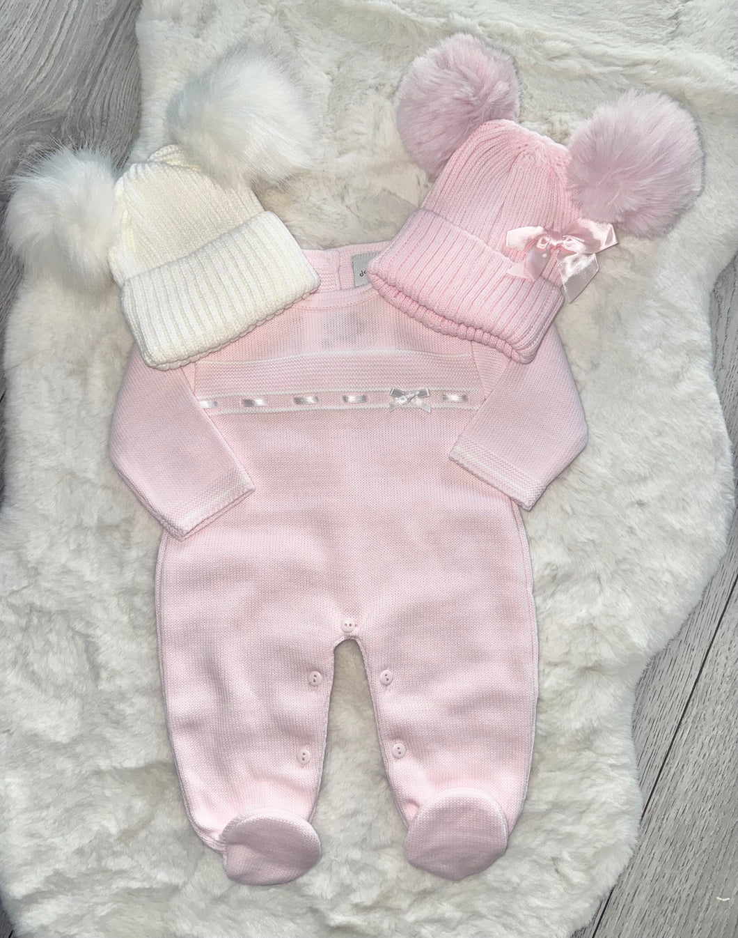 Pink Knitted Onesie