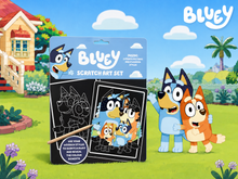 Load image into Gallery viewer, Bluey Scratch Art Set
