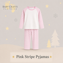 Load image into Gallery viewer, Personalised Children's Embroidered Bow, Tree, Gingerbread Pyjamas
