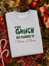 Load image into Gallery viewer, Adults The Grinch Marries Mrs Claus Christmas Jumper.
