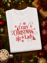 Load image into Gallery viewer, Adults Crazy Christmas Lady Christmas Jumper.
