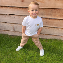 Load image into Gallery viewer, Personalised Children's Embroidered Jogger &amp; T-Shirt Set (Various Colours)
