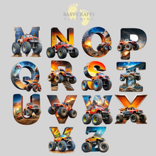 Load image into Gallery viewer, Monster Truck Initial T-shirt
