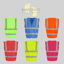 Load image into Gallery viewer, Children's Printed Hi Vis Vest
