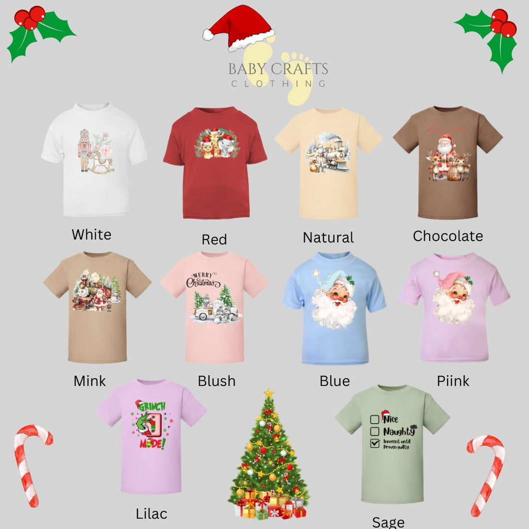 Children's Slogan Christmas T-Shirt.