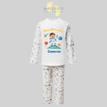 Load image into Gallery viewer, Personalised Children's Space Pyjamas
