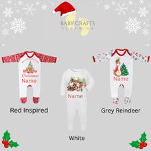 Load image into Gallery viewer, Personalised Children&#39;s Christmas Slogan Babygrow
