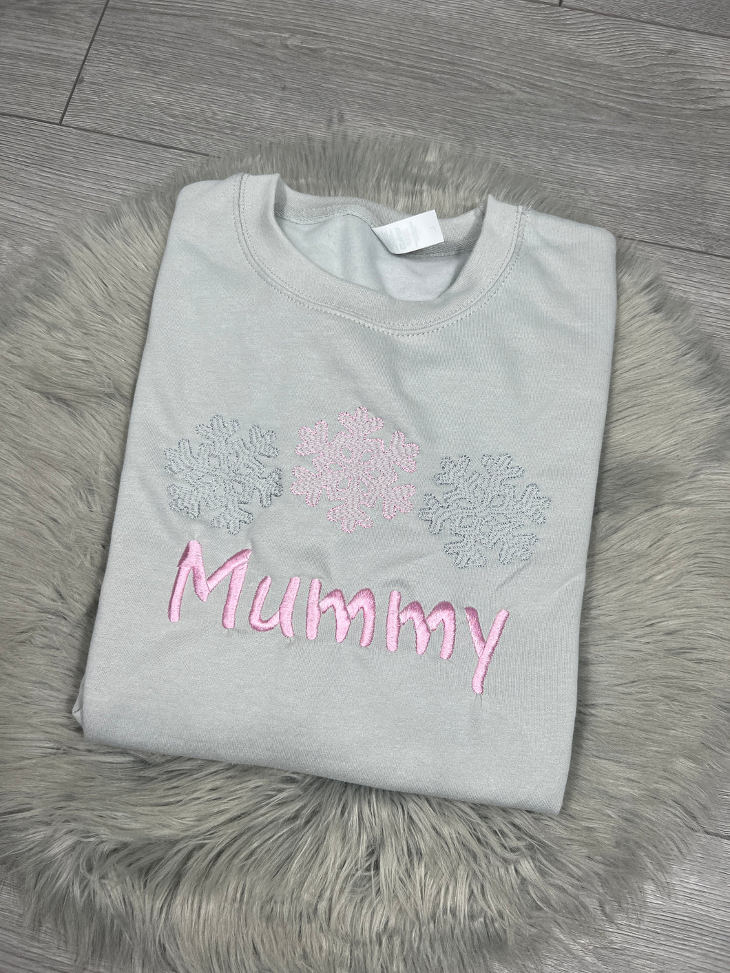 Personalised Adult's Snowflake Christmas Jumper