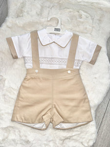 Neutral Dungaree Set