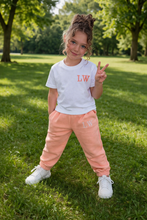 Load image into Gallery viewer, Personalised Children's Embroidered Jogger &amp; T-Shirt Set (Various Colours)
