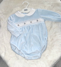 Load image into Gallery viewer, Teddy Smocked Romper
