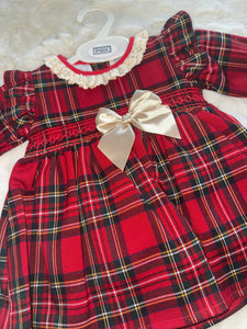 Red Tartan Bow Dress