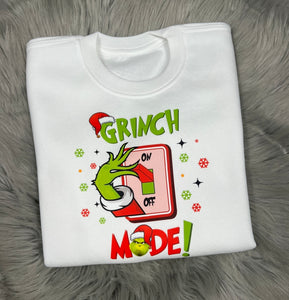 Adults Grinch Mode Christmas Jumper.