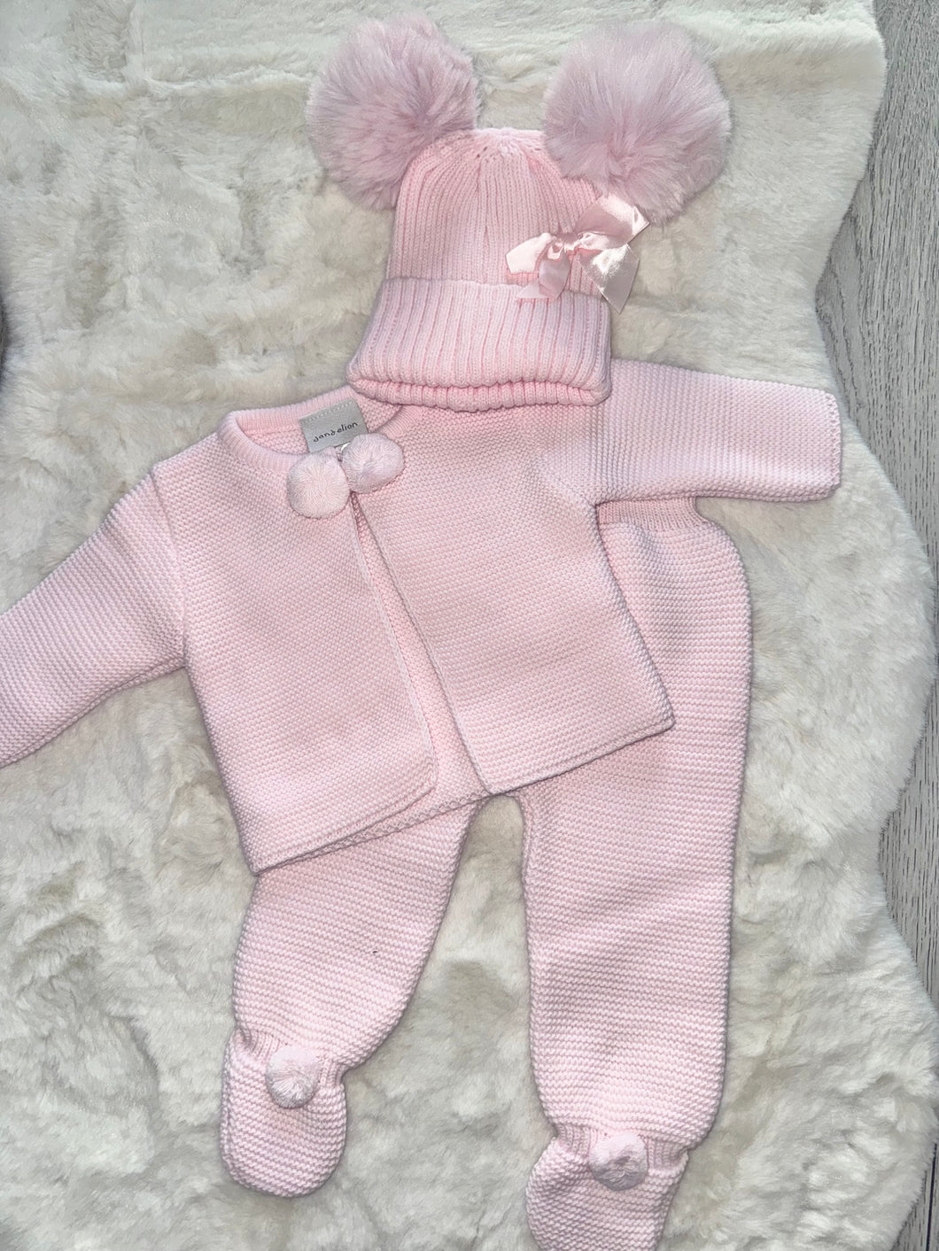 Pink Pom Pom Baby Set
