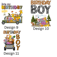 Load image into Gallery viewer, DTF BIRTHDAY TRANSFERS - PACK OF 10 VARIOUS DESIGNS
