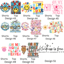 Load image into Gallery viewer, Children&#39;s Slogan Short Set (Various Colours &amp; Designs) Option 2
