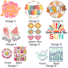 Load image into Gallery viewer, Children&#39;s Slogan Summer T-Shirt. (Various Designs &amp; Colours)
