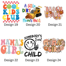 Load image into Gallery viewer, Children&#39;s Slogan T-Shirt. Various Colours &amp; Designs
