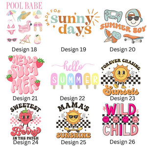 Children's Slogan Summer T-Shirt. (Various Designs & Colours)