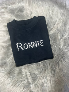 Personalised Children's Embroidered Halloween T-Shirt.