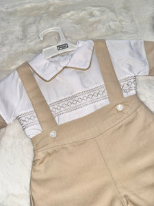 Neutral Dungaree Set