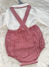 Load image into Gallery viewer, Red Gingham Romper
