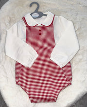 Load image into Gallery viewer, Red Gingham Romper
