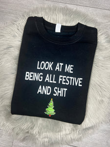 Adults Festive & Sh*t Christmas Jumper.