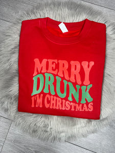 Adult Merry Drunk Christmas Jumper (Various Designs)