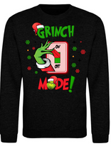 Load image into Gallery viewer, Adults Grinch Mode Christmas Jumper.
