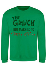 Load image into Gallery viewer, Adults The Grinch Marries Mrs Claus Christmas Jumper.
