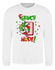 Adults Grinch Mode Christmas Jumper.