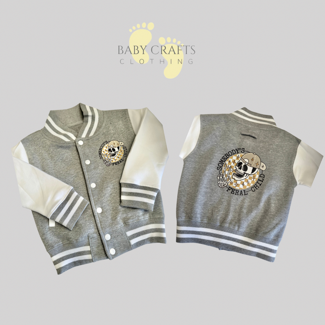 Feral Child Children's Baseball Jacket.