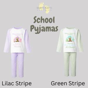 Children's Back To School Stripe Pyjamas